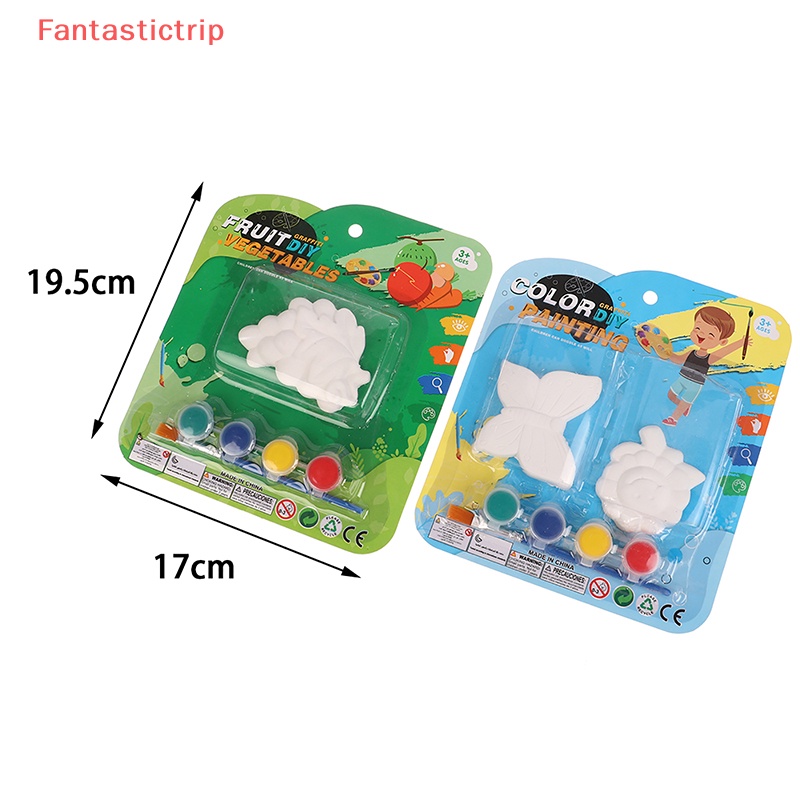 [FantastictripV] Đồ Chơi Búp Bê Khủng Long Thạch Cao Nhỏ Tự Tô Màu Cho Trẻ Em Mới