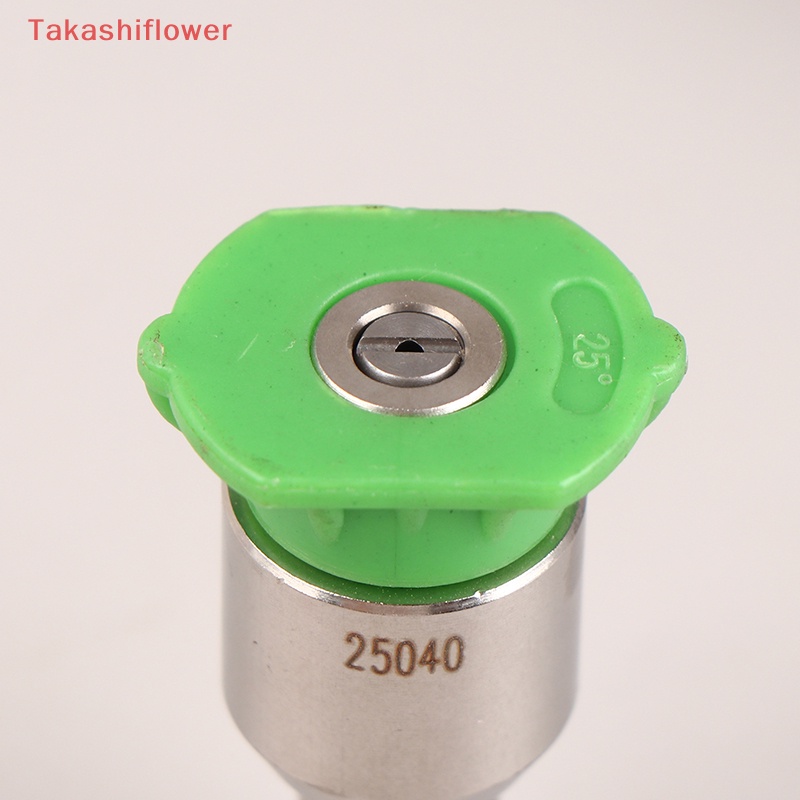 1 Vòi Phun Nước Áp Suất Cao 1 / 4 "Bằng Inox Xoay 360 Độ 0 15 25 40 Độ Tiện Dụng Rửa Xe Hơi