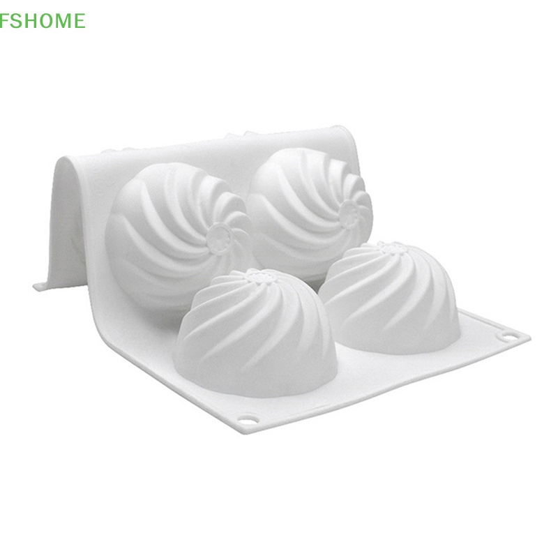 Khuôn Silicone Làm Bánh Hình Xoắn Ốc 6 Ngăn Tiện Lợi