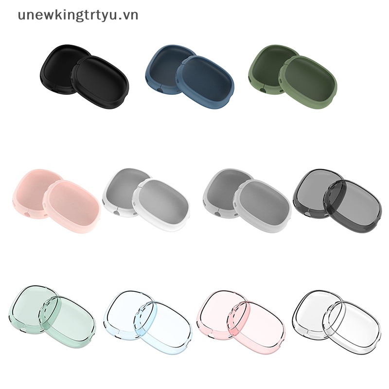 1 / 1 Cặp Vỏ Bảo Vệ Hộp Sạc Tai Nghe AirPods Max Bằng Silicon Mềm Có Thể Giặt
