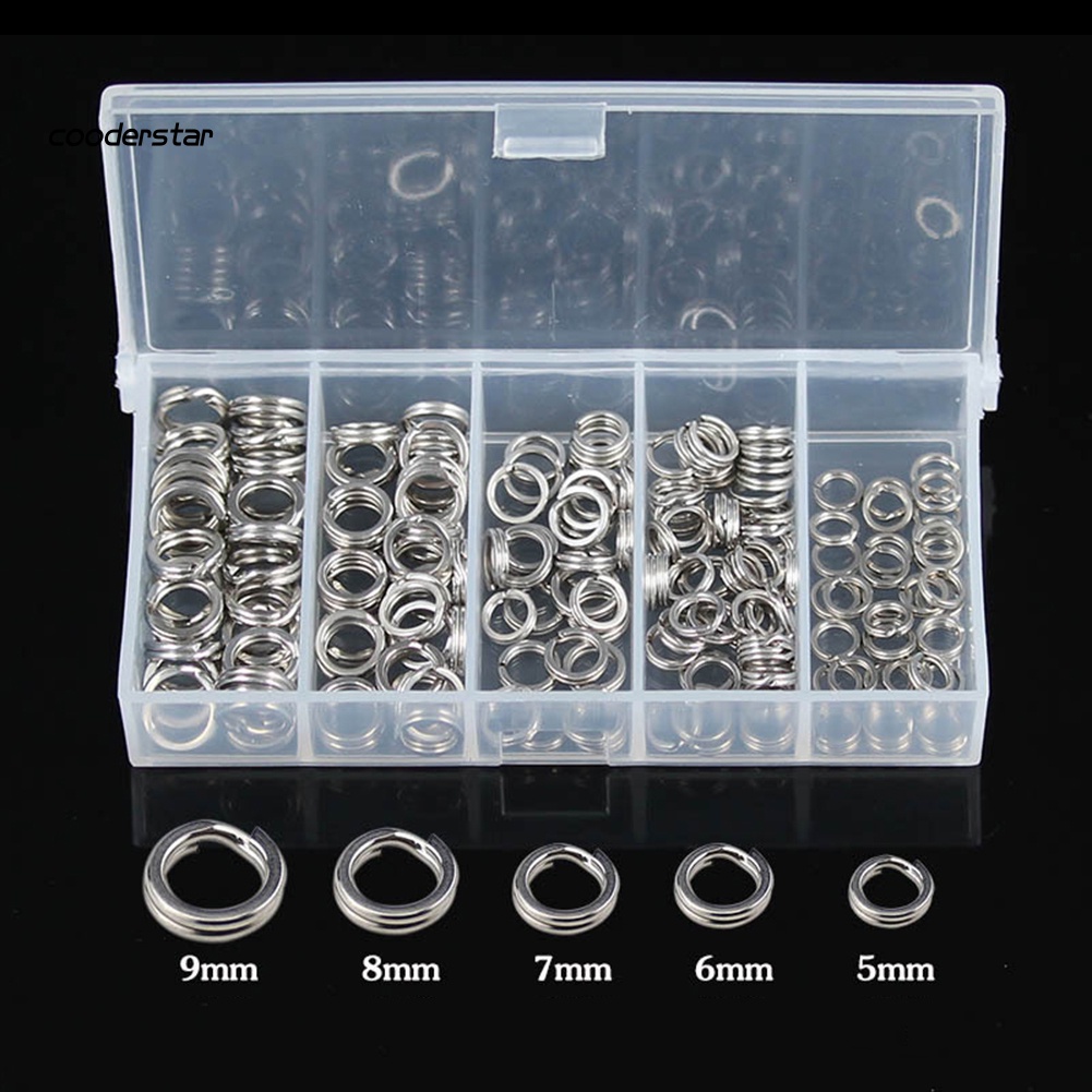 200 Khoen Tròn Bằng Thép Không Gỉ Cho Câu Cá