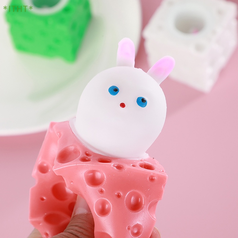 Đồ Chơi Nắn Bóp Đàn Hồi Giảm Stress Hình Thỏ Đáng Yêu Mới