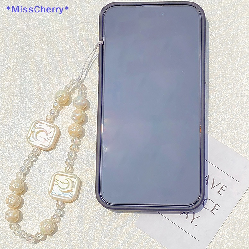Mchy > Dây Đeo Điện Thoại Acrylic Hoạt Hình Hạt Ngọc Trai Quyến Rũ Thời Trang Nữ Tính Chống Thất Lạc