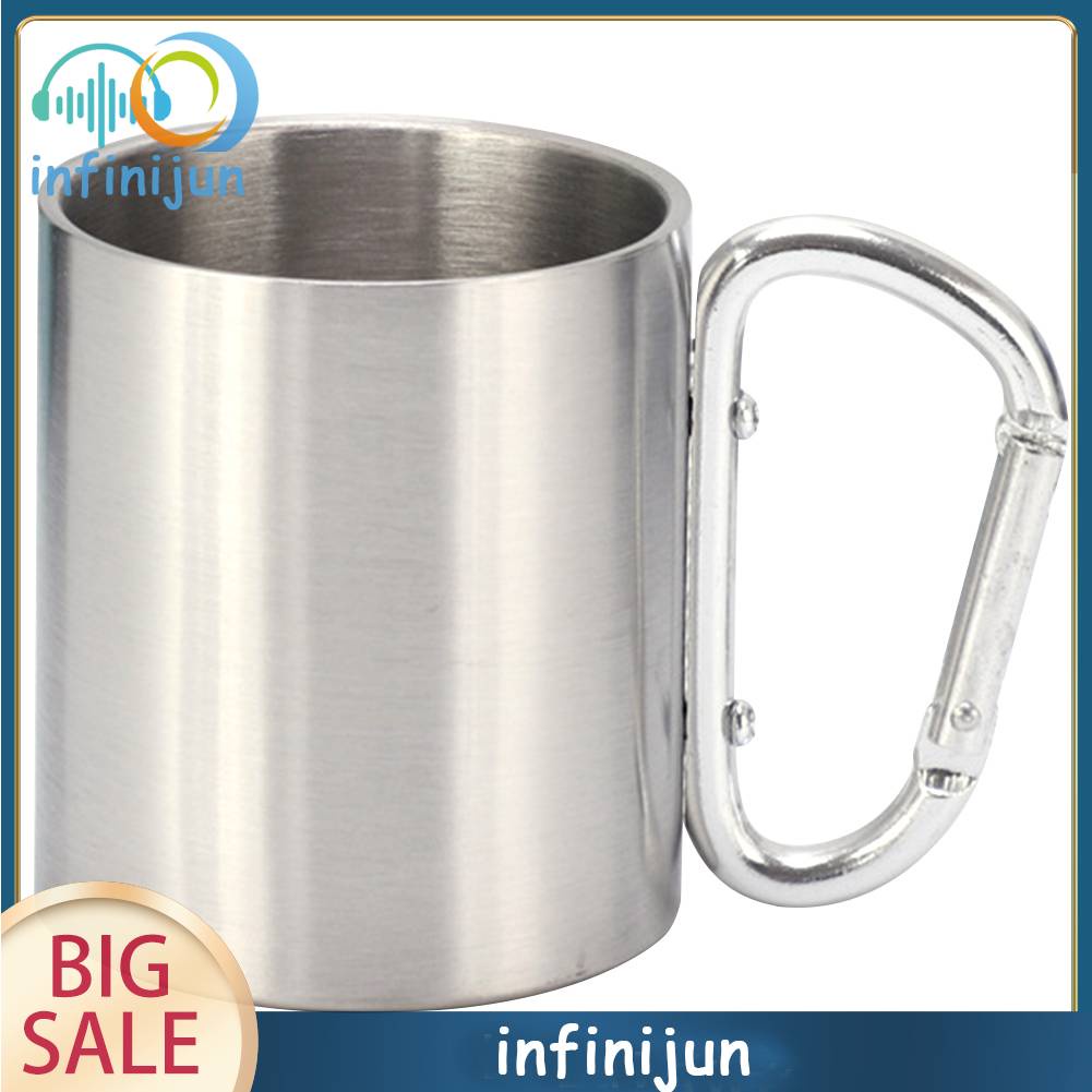 Bình Đựng Nước 220ML Bằng Thép Không Gỉ Tiện Dụng Cho Các Hoạt Động Ngoài Trời