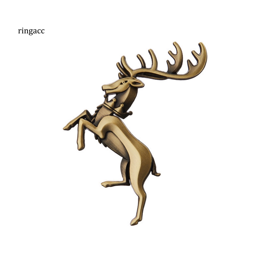 Nhãn Dán Trang Trí Thân Xe Hơi Mạ Điện Hình Hươu 3D Chống Rỉ Sét Không Phai Màu