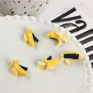 Kẹp Tóc Chuối Hàn Quốc Dễ Thương Và Vui Nhộn Mô Phỏng Trái Cây Chuối Lát Kẹp Tóc
