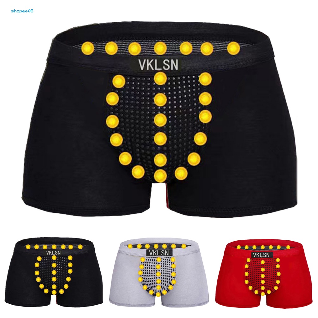 Quần Lót Boxer Màu Trơn Hít Nam Châm Hình Chữ U Thấm Hút Mồ Hôi Plus Size Cho Nam