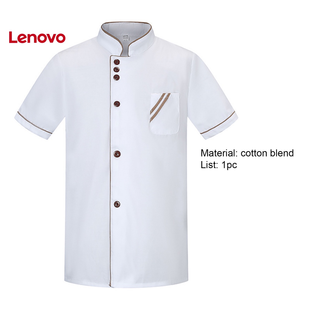 Áo Đầu Bếp Ngắn Tay Cổ Đứng Trọng Lượng Nhẹ Thoải Mái Họa Tiết Hoa Hướng Dương Dễ Giặt