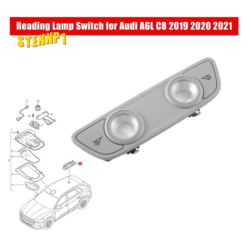 1 Mảnh 4Kdd 4KD947111 Công Tắc Đèn Đọc Sách Thay Thế Màu Xám Cho Audi A6L C8 2019 2020 2021 4KD 947 111