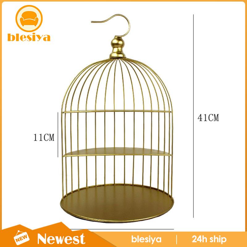 Giá Đỡ Trưng Bày Bánh Tráng Miệng / Mỹ Phẩm / Bánh Ngọt / Lồng Chim 3 Tầng Bằng Sắt Để Bàn Trưng Bày