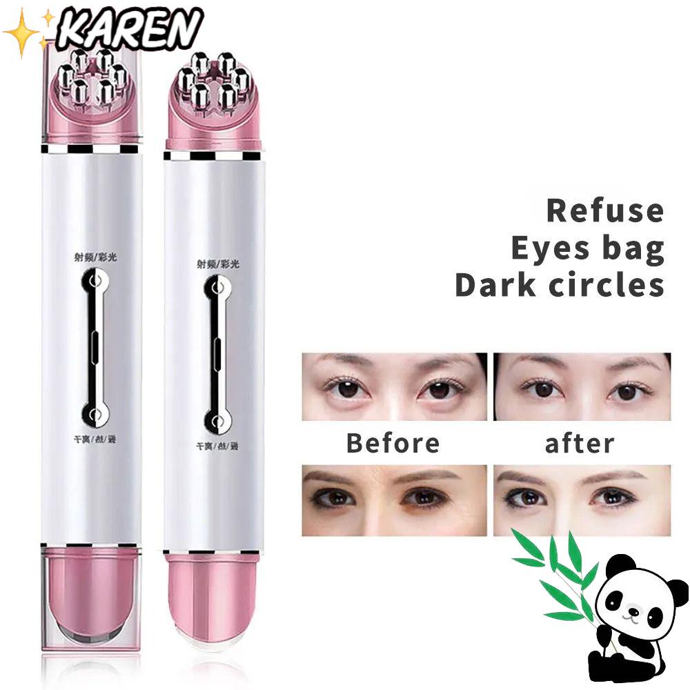 KAREN Máy Mát Xa Mắt Bằng Nhiệt ABS Kim Loại Chống Nếp Nhăn Lão Hóa