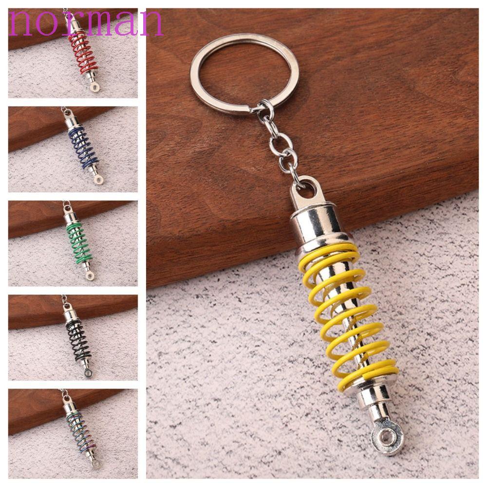 NORMAN Móc Khóa Lò Xo Hấp Thụ Sốc Bằng Hợp Kim Sáng Tạo Cho Xe Hơi