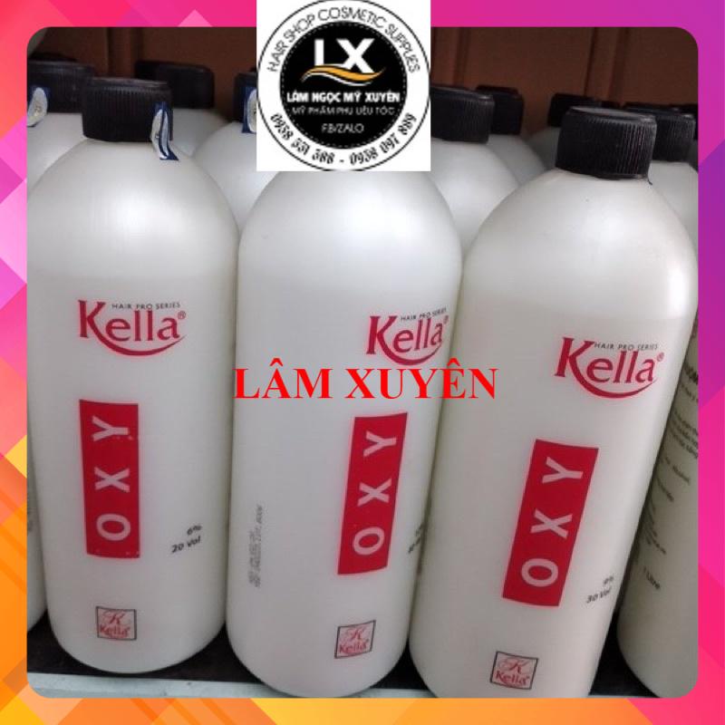 Oxy nhuộm tóc Kella ♦️CHÍNH HÃNG♦️ 1000ml hương thơm, hỗ trợ lên màu chuẩn, ít gây hại da đầu