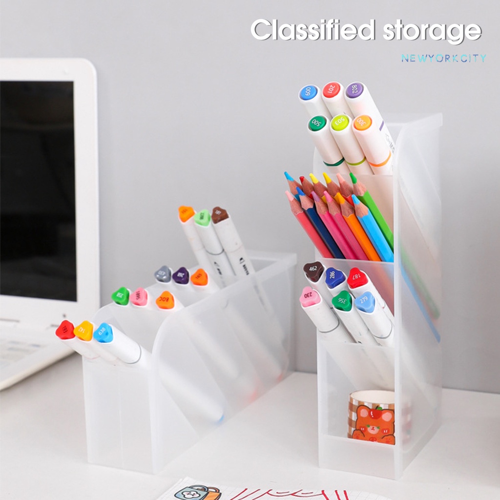 Giá Đỡ Bút Chì Trang Điểm NY-Pen 45 Độ Bằng Nhựa Trong Suốt Đa Năng