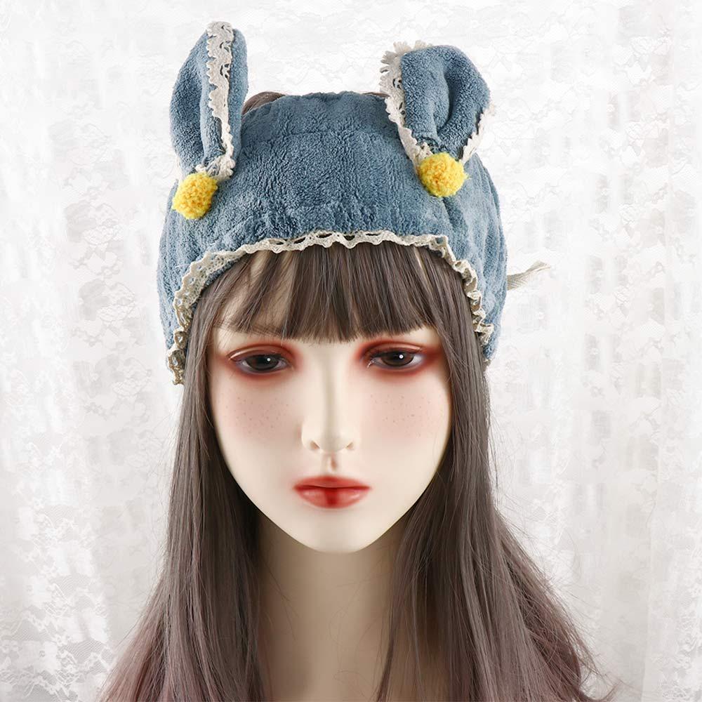 ANEMONE Băng Đô Cài Tóc Hình Tai Thỏ Bằng Lông Nhung Chống Trượt Dễ Thương Xinh Xắn