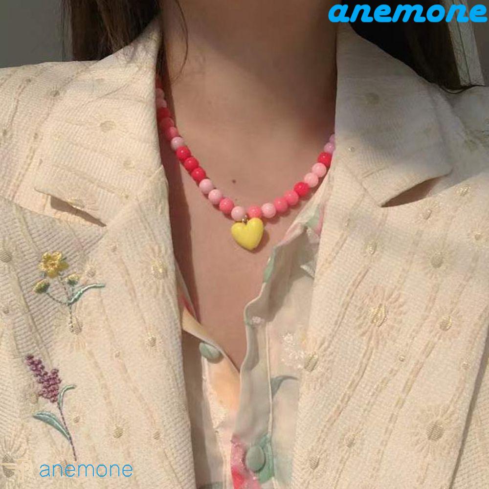 ANEMONE Vòng cổ Chuỗi Hạt Nhiều Màu Phong Cách Bohemian Thời Trang Mùa Hè Cho Nữ