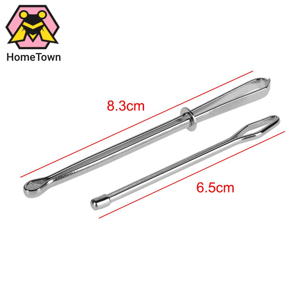 Set 2 Kẹp Thắt Lưng Co Giãn Bằng Thép Không Gỉ Dùng Cho Bện Dây DIY