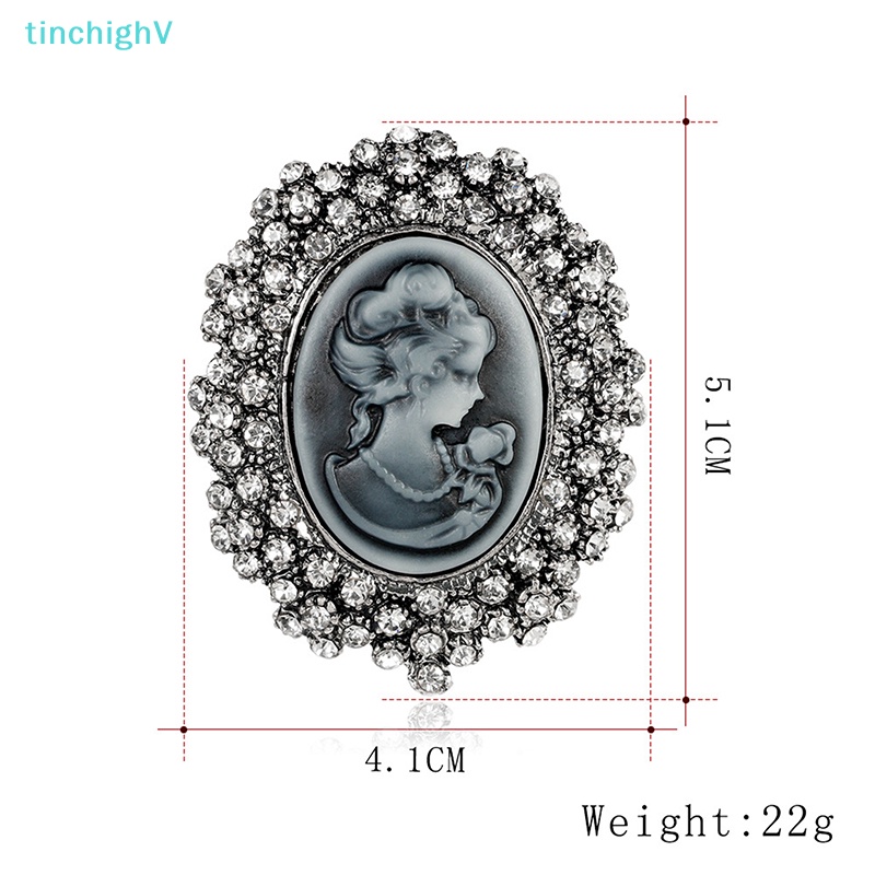 [TinchighV] 1 Trâm Cài Áo Pha Lê Phong Cách Victoria Cổ Điển Cho Nữ