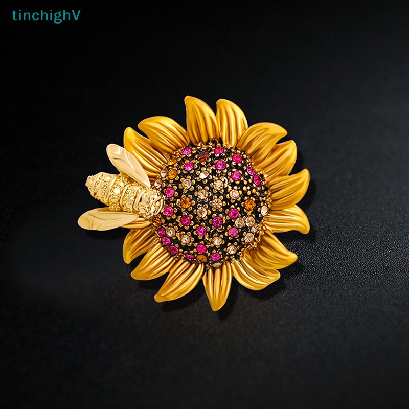 [TinchighV] Ghim Cài Áo Hình Hoa Hướng Dương Đính Đá Cho Nam Và Nữ [Mới]