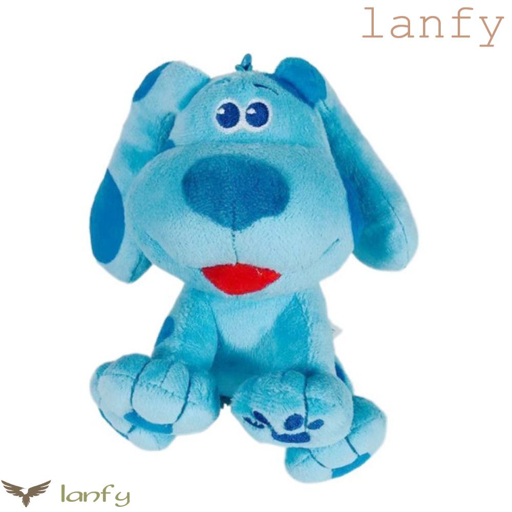 LANFY Thú Nhồi Bông Mềm Mại Hình Chú Chó Hồng Đáng Yêu Treo Móc Khóa