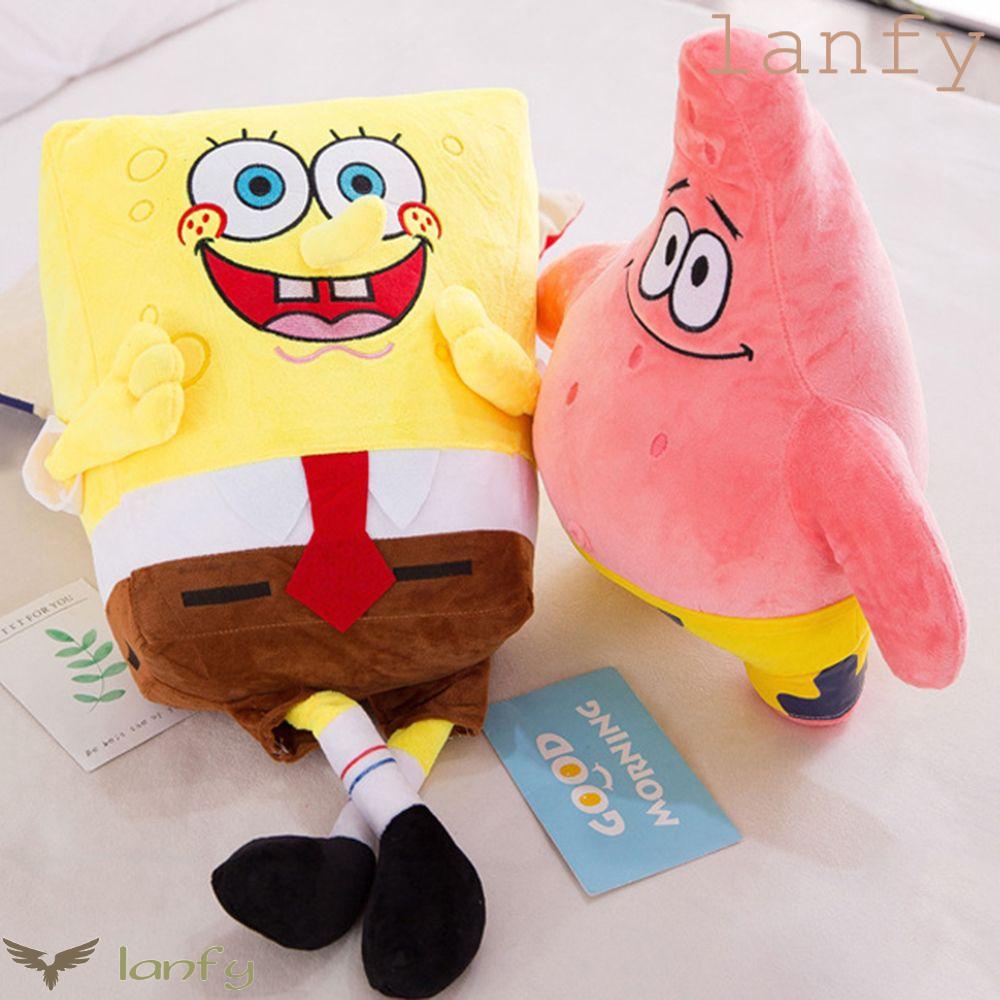 LANFY Thú Nhồi Bông Hình Nhân Vật Hoạt Hình SpongeBob Dễ Thương