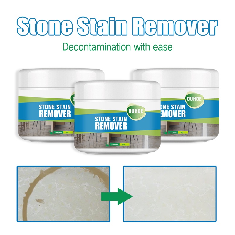Pstars Stone Stain Remover, Stone Cleaning Powder Oil Stain Cleaner For Kitchen Hot heby1