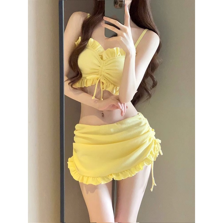Bộ Đồ Bơi Bikini Dạng Váy Xẻ Cao Cấp Phong Cách Mới Năm 2023