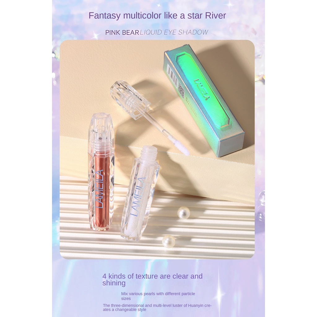 Phấn Mắt Dạng Giọt Ánh Ngọc Trai Lấp Lánh Chống Thấm Nước Và Mồ Hôi Không Phai Màu Lâu Trôi 4 Màu Lựa Chọn