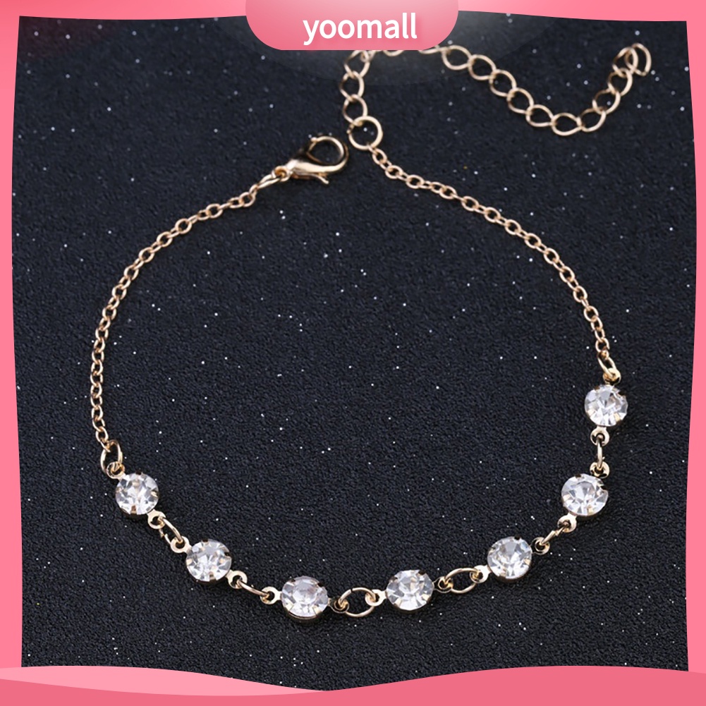 Lắc Chân Đính Đá Thời Trang Dành Cho Nữ