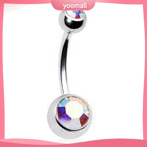 Set 15 Khuyên Rốn Unisex Đính Đá Cá Tính