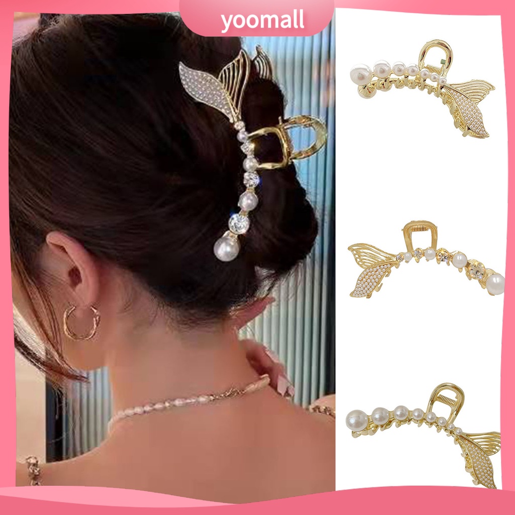 Kẹp Tóc Đuôi Cá Đính Ngọc Trai Nhân Tạo Đa Năng Thời Trang Cho Nữ