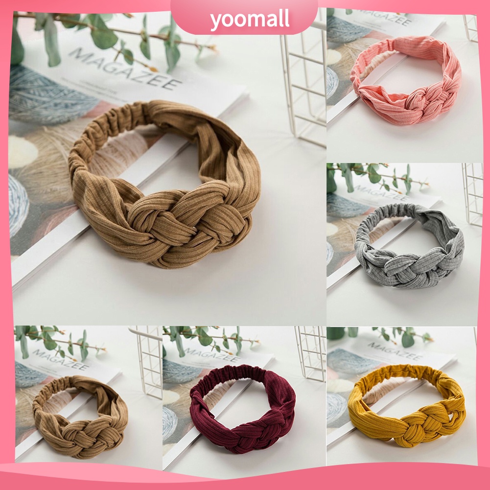 Băng Đô Thắt Nút Dùng Rửa Mặt / Trang Điểm Tiện Dụng