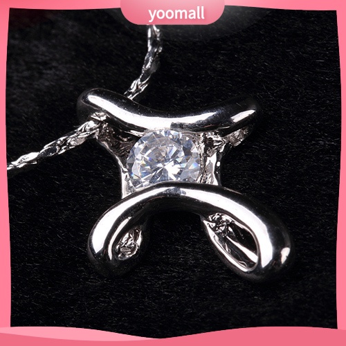 Vòng cổ Mặt Chữ Thập Đính Đá Lấp Lánh Thanh Lịch Cho Cô Dâu