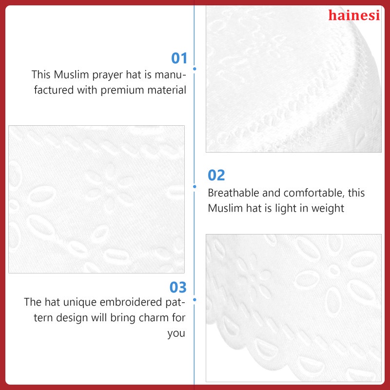 Set 2 Mũ Len Trùm Đầu Phong Cách Hồi Giáo Cho Nam Và Nữ