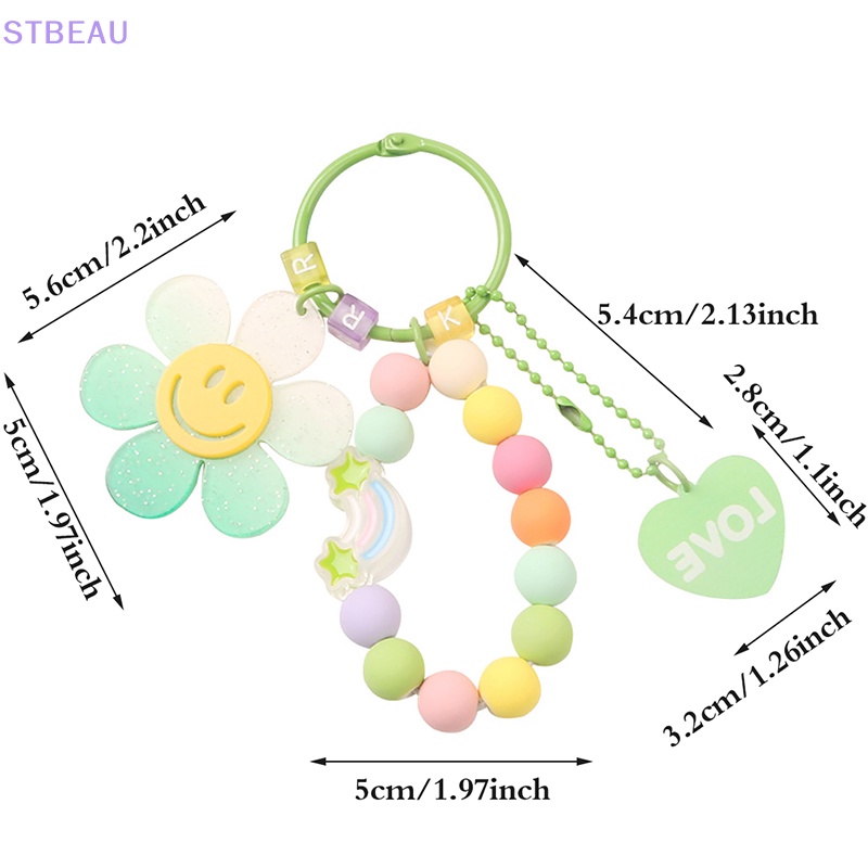 [Cxsteau] Móc Khóa Hạt Cườm Hình Hoa Hướng Dương Nhiều Màu Dễ Thương Phong Cách Hàn Quốc Dành Cho Tai Nghe MME