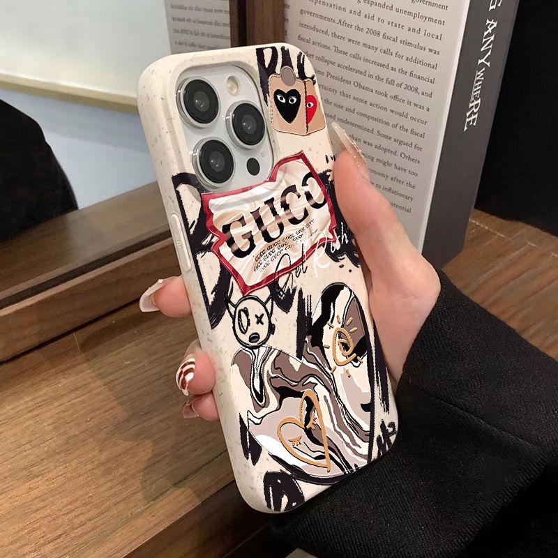 Ốp Điện Thoại Mềm Chống Sốc In Hình Trái Tim Cho Iphone 13Iphone 12 8 Plus 14 Pro 11 7 IM1E