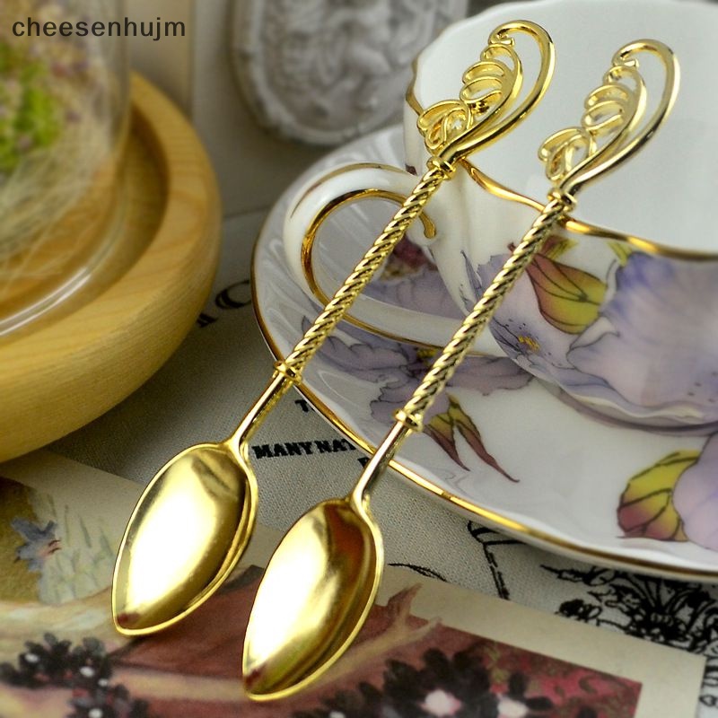 Muỗng Cà Phê Chạm Khắc Phong Cách Vintage Bằng Đồng