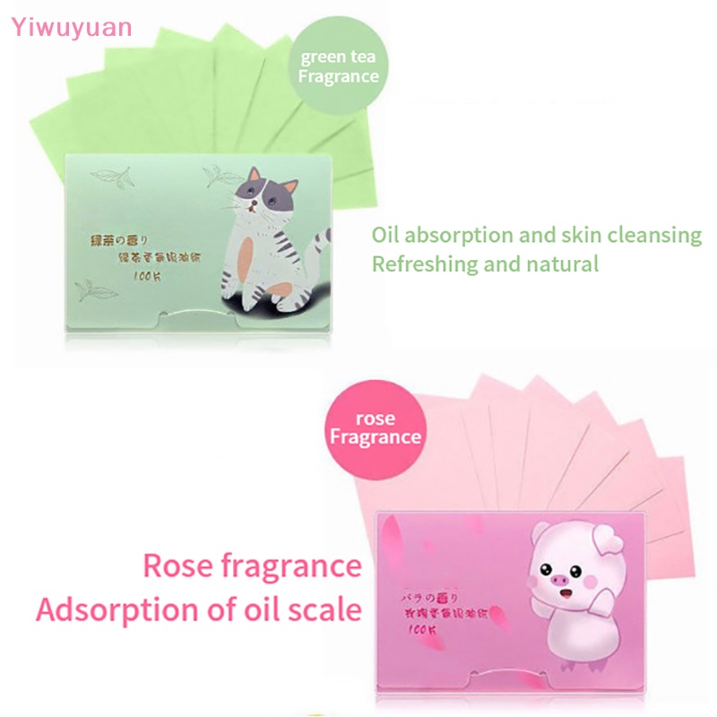 100 Giấy Thấm Dầu Trà Xanh Cho Da Mặt