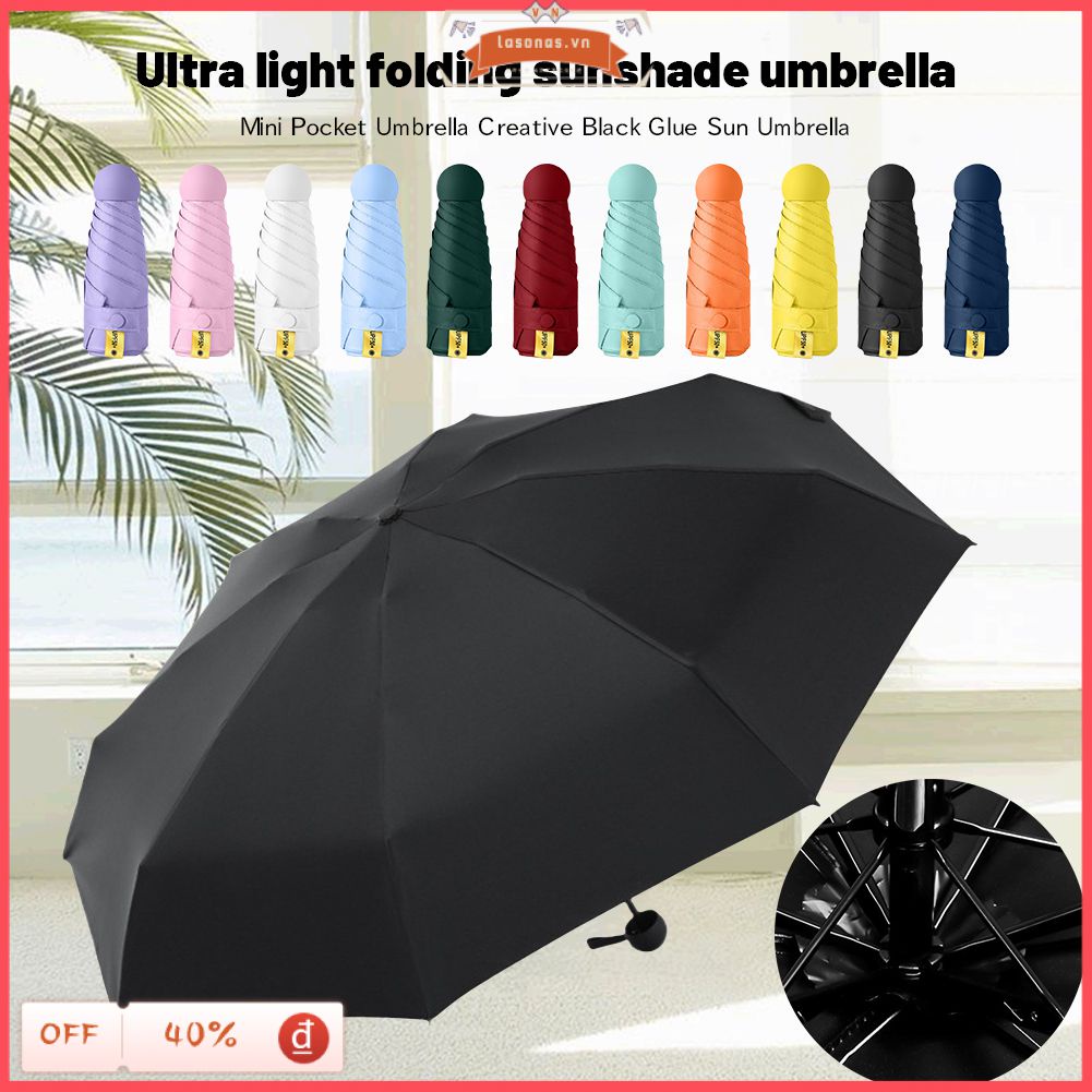 Mini Gấp Gọn Dù Bỏ Túi Đi Mưa Dù Chống Tia Uv Dù Di Động Nhẹ Nam Nữ Dù Che Nắng Dù Tự Động Cho Du Lịch