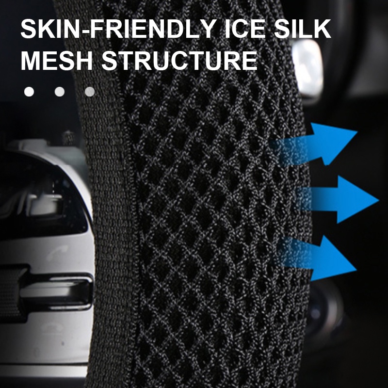 Vỏ Bọc Vô Lăng Xe Hơi Chống Trượt Thoáng Khí 38CM