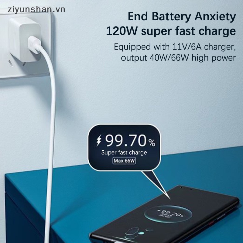 Dây Cáp Sạc Nhanh ziyunshan 120W 10A USB Type C Cho Điện Thoại
