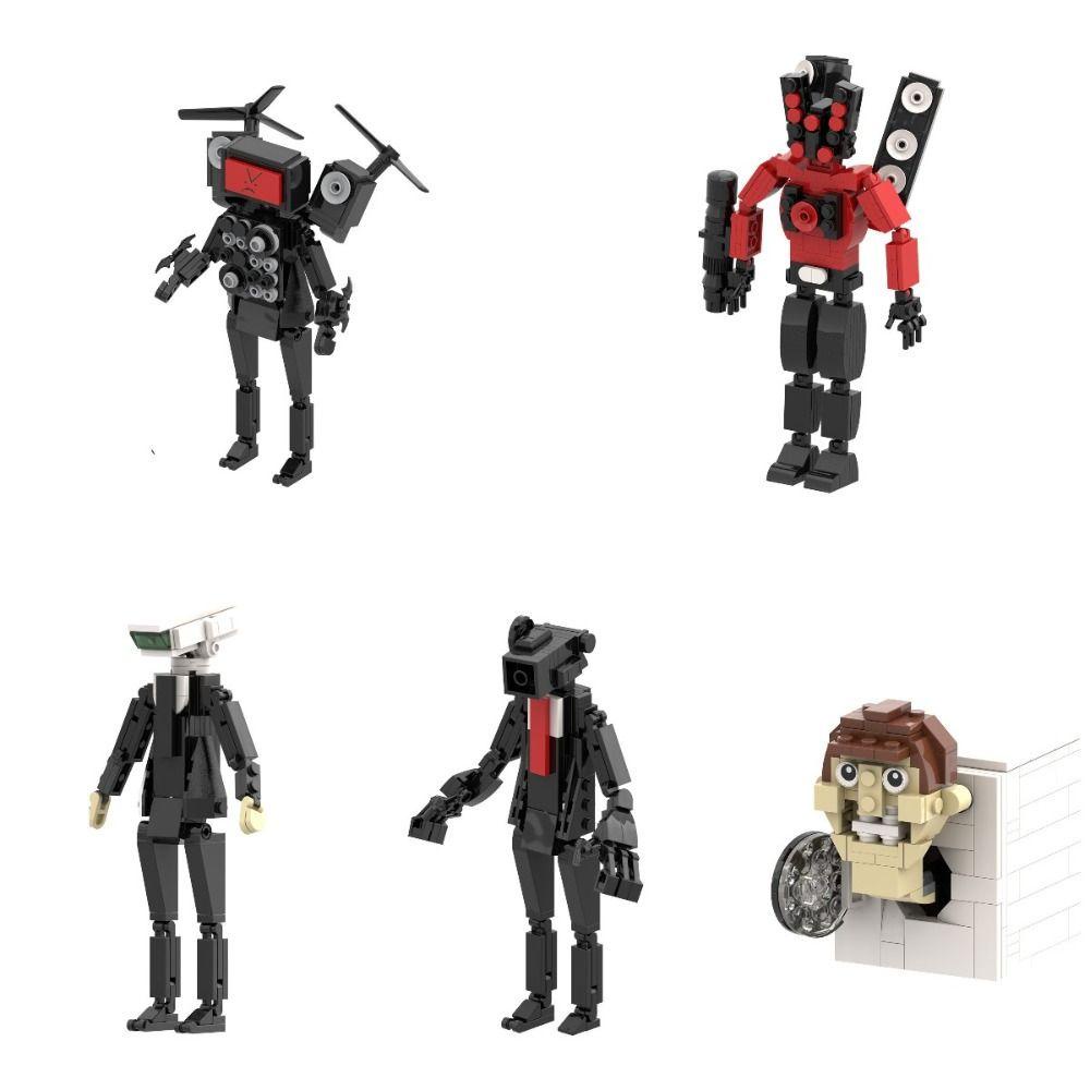 Set 1 / 4 Mô Hình Đồ Chơi Toilet Skibidi Man Monitor Man Loa Titan DIY Bằng Nhựa Có Thể Tháo Rời Cho Trẻ