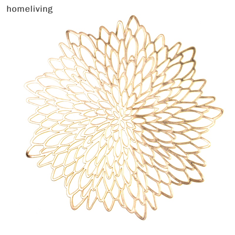 Tấm Lót Bàn Ăn Bằng PVC Cách Nhiệt Họa Tiết Hoa Dập Lỗ Tiện Dụng