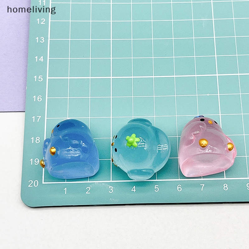 Đồ Chơi Chú Gà Mập Mạp Mini Bằng Nhựa Resin Phát Sáng Dễ Thương Trang Trí Tiểu Cảnh DIY