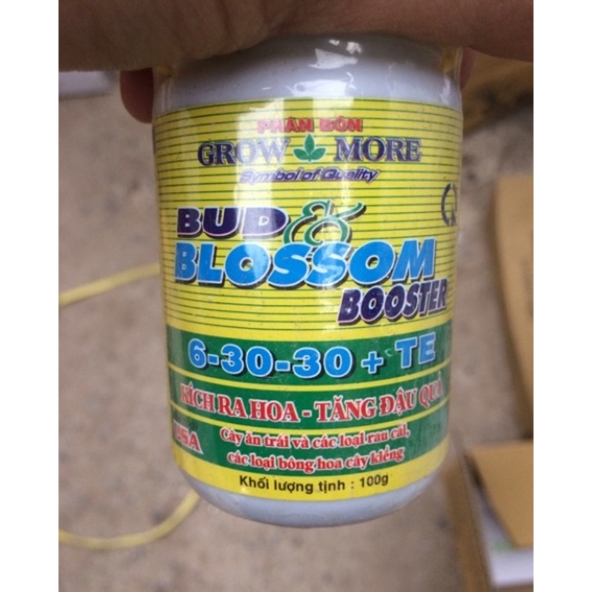 PHÂN BÓN LÁ 6-30-30+TE GROWMORE LỌ 100G - AN TOÀN CHO NGƯỜI SỬ DỤNG, THÂN THIỆN VỚI MÔI TRƯỜNG