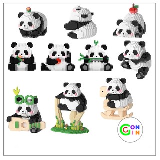 Đồ chơi lắp ráp gấu trúc panda cute đồ chơi xếp hình Gon Gin