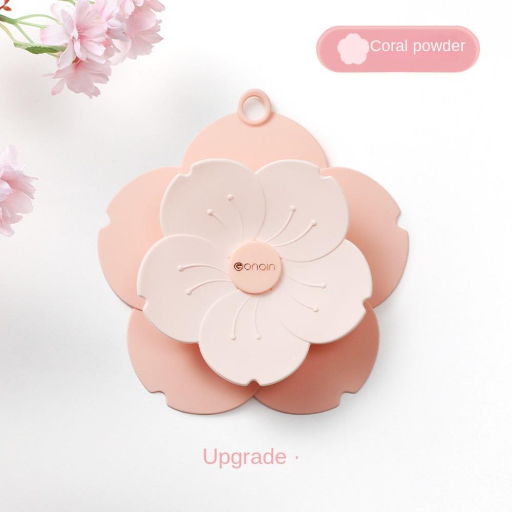 Nắp Đậy Cống Thoát Nước Bồn Rửa Chén Bằng Silicone Họa Tiết Hoa Dễ Lắp Đặt Màu Vàng Hồng Xanh Lá Tím