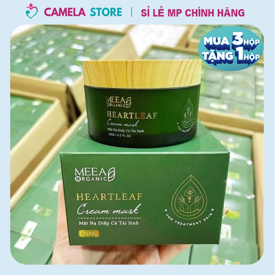 Mặt nạ diếp cá tái sinh MeeA Organic 120g Dưỡng trắng da, giảm thâm, se khít lỗ chân lông, giữ ẩm cho da, chống lão hoá