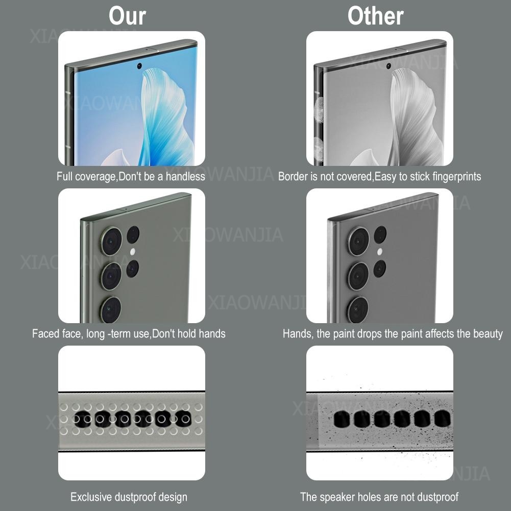 Miếng Dán Hydrogel Siêu Mỏng Trong Suốt Mặt Nhám Bảo Vệ Cho Samsung Galaxy S23 S24 Ultra