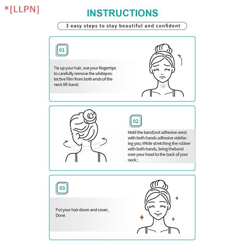 Bộ 20 Miếng Dán Nâng Cổ Vô Hình Kèm Làm Mờ Nếp Nhăn